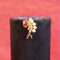 22 Carat Gold Elephant Design  Nose Pin With White Pink Andgreen Stones  1.7g by Mahita Collections